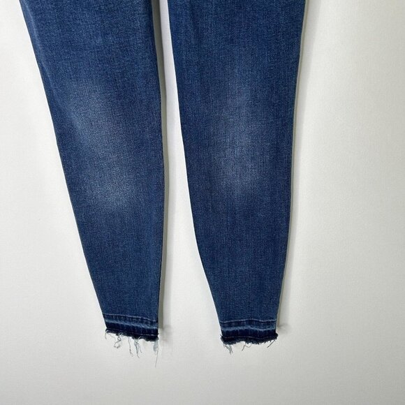Spanx Ankle Skinny Jeans Womens Size Small Pull On High Rise Frayed - Picture 10 of 11